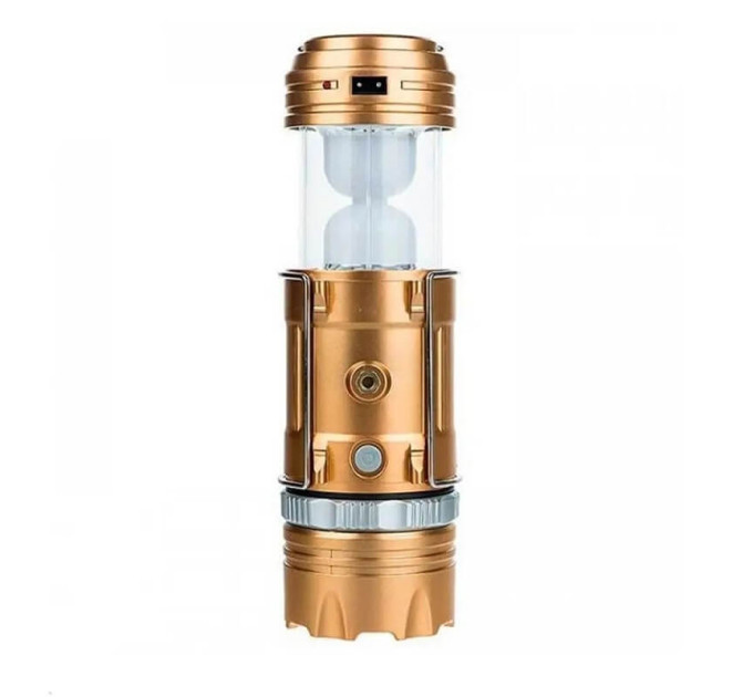 Кемпинговый фонарь GSH-9699 — аккумуляторный, с солнечной подзарядкой и USB-портом