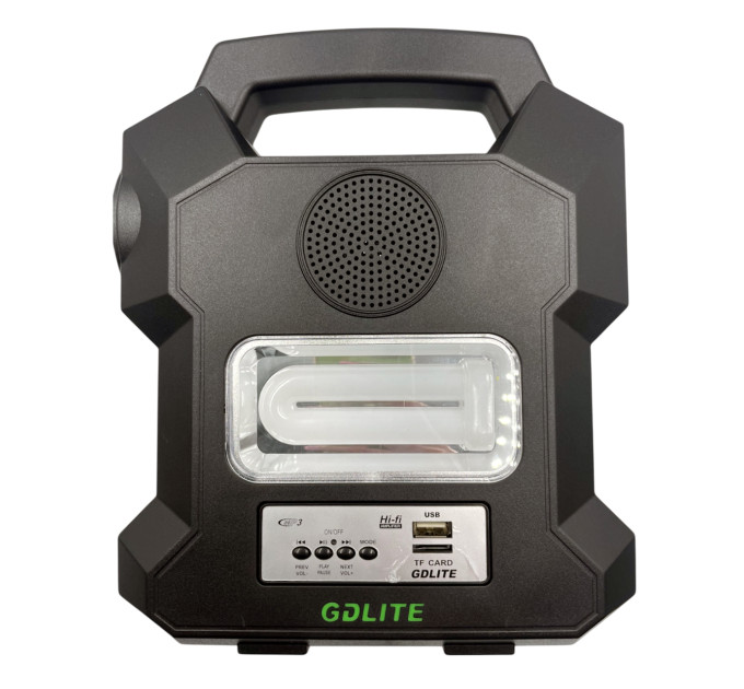Солнечная станция GDLITE GD-1000A портативная с 4 фонарями и Power Bank