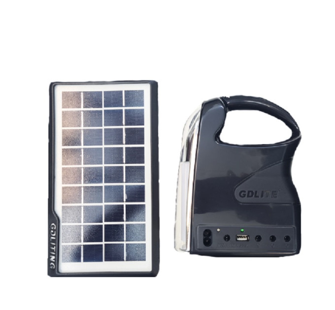 Портативная солнечная станция GDLite 7 с Power Bank и фонарем