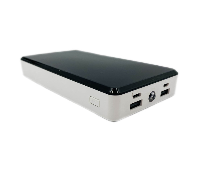 Портативний зарядний пристрій Power Bank Zebra 30000 mAh з USB та ліхтариком