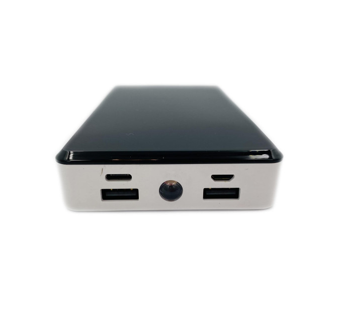 Портативний зарядний пристрій Power Bank Zebra 30000 mAh з USB та ліхтариком