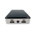 Портативний зарядний пристрій Power Bank Zebra 30000 mAh з USB та ліхтариком