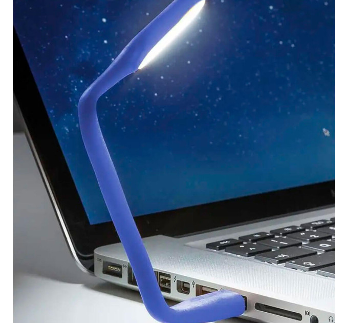 USB светильник LED гибкий прорезиненный — компактный фонарик для ноутбука